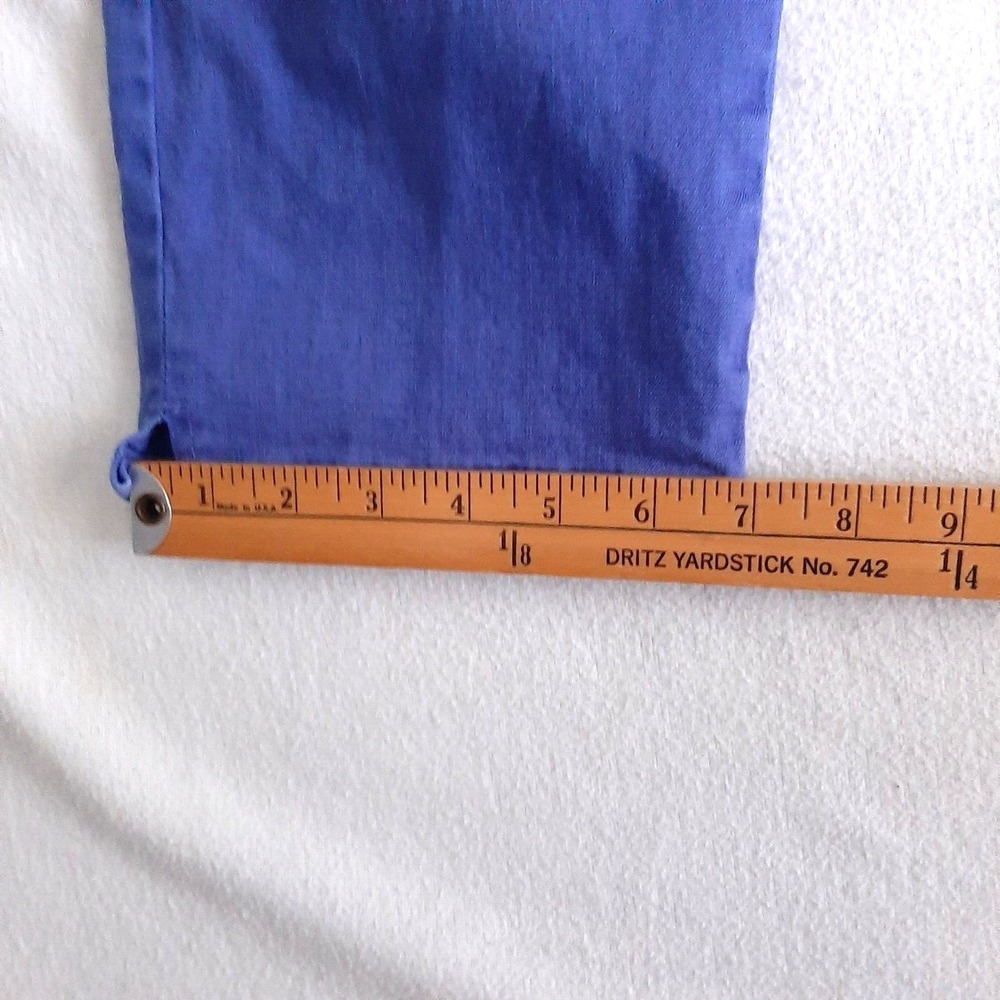 Gloria Vanderbilt womens crop pants Size 8 violet blue 27" waist 20 1/2 inseam - Picture 7 of 7